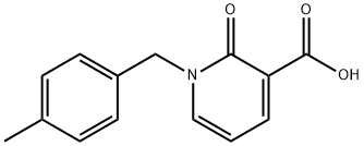 1-(4-METHYLBENZYL)-2-OXO-1,2-DIHYDROPYRIDINE-3-CARBOXYLIC ACID 结构式