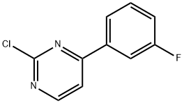 2-Chloro-4-(3-fluoro-phenyl)-pyrimidine 结构式