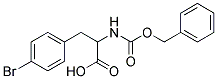 2-{[(benzyloxy)carbonyl]amino}-3-(4-bromophenyl)propanoic acid 结构式