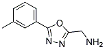 1-[5-(3-methylphenyl)-1,3,4-oxadiazol-2-yl]methanamine 结构式