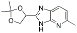 2-(2,2-dimethyl-1,3-dioxolan-4-yl)-5-methyl-3H-imidazo[4,5-b]pyridine 结构式