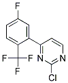 2-Chloro-4-(5-fluoro-2-trifluoromethyl-phenyl)-pyrimidine 结构式