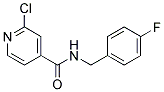2-Chloro-N-(4-fluoro-benzyl)-isonicotinamide 结构式