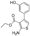 2-AMINO-4-(3-HYDROXY-PHENYL)-THIOPHENE-3-CARBOXYLIC ACID ETHYL ESTER 结构式