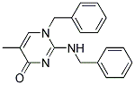 1-BENZYL-2-(N-BENZYLAMINO)-5-METHYL PYRIMIDIN-4-ONE 结构式
