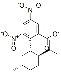 (-)-(1A,2B,5A)-2-ISOPROPYL-5-METHYLCYCLOHEXYL3,5-DINITROBENZOATE 结构式