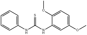 1-(2,5-DIMETHOXYPHENYL)-3-PHENYL-2-THIOUREA 结构式