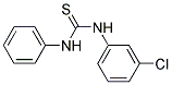 1-(M-CHLOROPHENYL)-3-PHENYL-2-THIOUREA 结构式