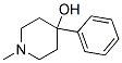 1-METHYL-4-PHENYL-4-PIPERIDINOL 结构式