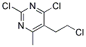 2,4-DICHLORO-5-(2-CHLOROETHYL)-6-METHYLPYRIMIDINE 结构式