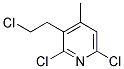 2,6-DICHLORO-3-(2-CHLOROETHYL)-4-METHYLPYRIDINE 结构式