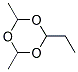 2-ETHYL-4,6-DIMETHYL-1,3,5-TRIOXANE 结构式