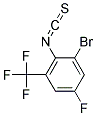 2-Bromo-4-fluoro-6-(trifluoromethyl)phenylisothiocyanate 结构式