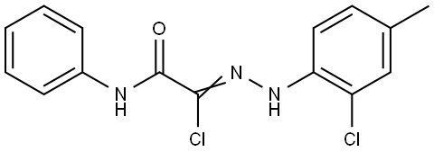 2-CHLORO-2-[2-(2-CHLORO-4-METHYLPHENYL)HYDRAZONO]-N-PHENYLACETAMIDE 结构式
