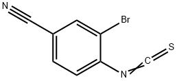 2-溴-4-氰基苯基 异硫氰酸酯 结构式