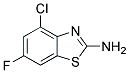 2-Amino-4-chloro-6-fluorobenzothiazole 结构式