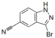 3-溴-5-氰基吲唑 结构式