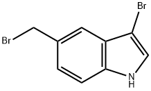 3-溴-5-溴甲基吲哚 结构式
