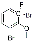 2,6-DIBROMO-6-FLUOROANISOLE 结构式