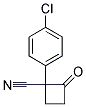 1-(4-CHLOROPHENYL)CYCLOBUTANONE CARBONITRILE 结构式