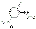 2-乙酰氨基-4-硝基吡啶-N-氧化物 结构式