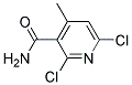 2,6-二氯-4-甲基烟酰胺 结构式