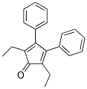 2,5-DIETHYL-3,4-DIPHENYLCYCLOPENTA-2,4-DIEN-1-ONE 结构式