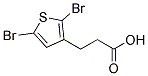 2,5-DIBROMO-3-THIOPHENEPROPANOIC ACID 结构式