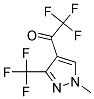 2,2,2-三氟-1-(1-甲基-3-三氟甲基-1H-吡唑-4-基)乙酮 结构式