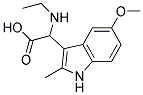 2-(Ethylamino)-2-(5-methoxy-2-methyl-1H-indol-3-yl)acetic acid 结构式