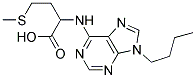 2-(9-BUTYL-9H-PURIN-6-YLAMINO)-4-(METHYLTHIO)BUTANOIC ACID 结构式