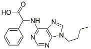 2-(9-BUTYL-9H-PURIN-6-YLAMINO)-2-PHENYLACETIC ACID 结构式