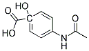 1-HYDROXY-4-ACETYLAMINOBENZOIC ACID 结构式