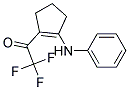 1-(N-PHENYLAMINO)-2-TRIFLUOROACETYLCYCLOPENT-1-ENE 结构式