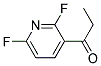 1-(2,6-DIFLUOROPYRIDIN-3-YL)PROPAN-1-ONE 结构式