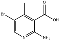 2-氨基-5-溴-4-甲基烟酸 结构式