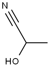 2-HYDROXYPROPIONITRILE SOLUTION 100UG/ML IN METHYLENE CHLORIDE 1ML 结构式