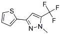 1-METHYL-3-THIEN-2-YL-5-(TRIFLUOROMETHYL)PYRAZOLE 结构式