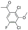 1-(5-氟-3-甲氧基-2,4-二氯苯基)乙酮 结构式