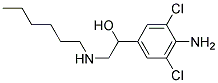 1-(4-AMINO-3,5-DICHLORO-PHENYL)-2-HEXYLAMINO-ETHANOL 结构式