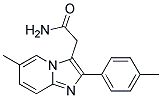 2-[6-METHYL-2-(4-METHYLPHENYL)IMIDAZO-[1,2-A]PYRIDIN-3-YL]ACETAMIDE 结构式