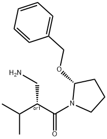 2-AMINO-1-(2-BENZYLOXY-METHYL-PYRROLIDIN-1-YL)-3-METHYL-BUTAN-1-ONE 结构式