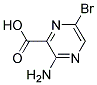 2-Amino-5-bromopyrazine-3-carboxylic acid 结构式