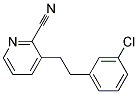 2-CYANO-3-(3-CHLOROPHENYLETHYL)PYRIDINE 结构式