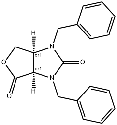 1,3-DIBENZYLDIHYDRO-1H-FURO[3,4-D]-IMIDAZOLE-2,4-(3H, 3AH)DIONE 结构式