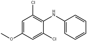 (2,6-DICHLORO-4-METHOXYPHENYL)PHENYLAMINE 结构式