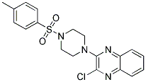 2-CHLORO-3-{4-[(4-METHYLPHENYL)SULPHONYL]PIPERAZINO}QUINOXALINE 结构式