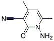 1-AMINO-3-CYANO-4,6-DIMETHYLPYRIDIN-2-ON 结构式