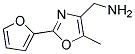1-[2-(2-Furyl)-5-methyl-1,3-oxazol-4-yl]methylamin 结构式