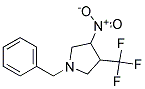 1-BENZYL-3-NITRO-4-(TRIFLUOROMETHYL)PYRROLIDIN 结构式